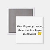 Wenn das Leben einem Zitronen gibt Magnet (Vorderseite/Rückseite)