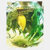 Wenn das Leben einem Zitronensocken gibt Fleecedecke (Vorderseite)