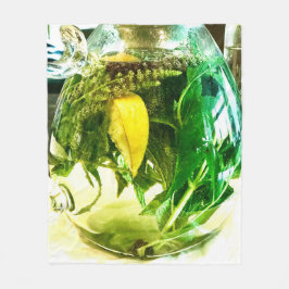 Wenn das Leben einem Zitronensocken gibt Fleecedecke