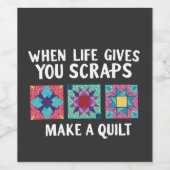 Wenn das Leben gibt Sie Schrott machen ein Steppkn Weinetikett (Einzelnes Label)