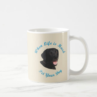 Wenn das Leben hart ist (Labrador retriever) Kaffeetasse
