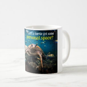 Wenn das Leben hart wird, behalt einfach zu schwim Kaffeetasse