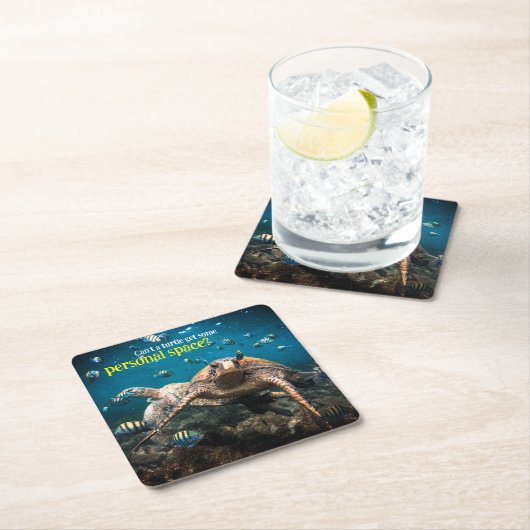 Wenn das Leben hart wird, behalt einfach zu schwim Rechteckiger Pappuntersetzer (Vor Ort)