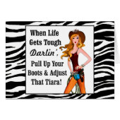 Wenn das Leben hart wird, zieht Darlin die Stiefel (Vorderseite (Horizontal))