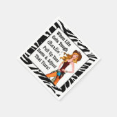 Wenn das Leben hart wird, zieht Darlin die Stiefel Serviette (Ecke)