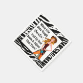 Wenn das Leben hart wird, zieht Darlin die Stiefel Serviette (Ecke)