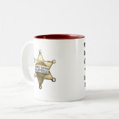 Wenn das Leben hart wird, zieht Darlin die Stiefel Zweifarbige Tasse (Vorderseite Links)