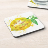 Wenn das Leben Ihnen eine Zitrone gibt, machen Sie Getränkeuntersetzer (Linke Seite)