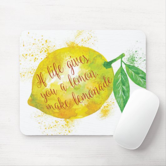 Wenn das Leben Ihnen eine Zitrone gibt, machen Sie Mousepad (Mit Mouse)