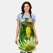 Wenn das Leben Ihnen Limonen All-Over-Print-Schürz Schürze (Getragen)