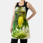 Wenn das Leben Ihnen Limonen All-Over-Print-Schürz Schürze (InSitu)