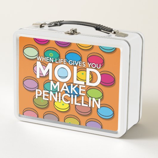 WENN DAS LEBEN IHNEN MOLD Medical Science GIBT Metall Brotdose (Vorderseite)