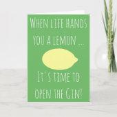 Wenn das Leben Ihnen Zitrone… alles Gute zum Karte (Vorderseite)