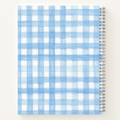 Wenn das Leben Ihnen Zitronen Aquarell Gingham gib Notizblock (Rückseite)