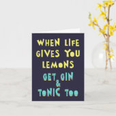 Wenn das Leben Ihnen Zitronen gibt, erhalten Sie a Karte (Gelbe Blume)