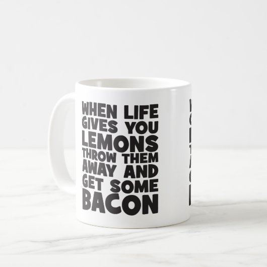 Wenn das Leben Ihnen Zitronen gibt, erhalten Sie Kaffeetasse (Vorderseite Links)