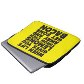 Wenn das Leben Ihnen Zitronen gibt, erhalten Sie Laptopschutzhülle (Vorne Knopf)