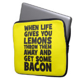 Wenn das Leben Ihnen Zitronen gibt, erhalten Sie Laptopschutzhülle (Vorderseite Links)