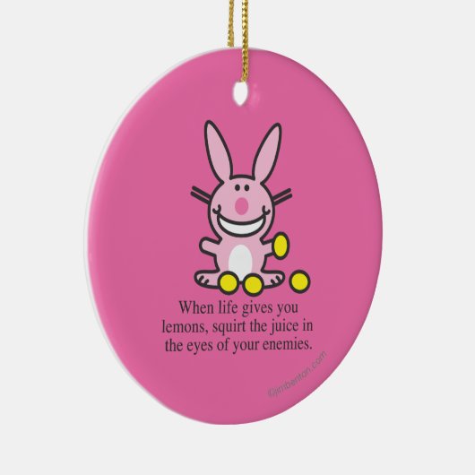 Wenn das Leben Ihnen Zitronen gibt Keramik Ornament (Rechts)