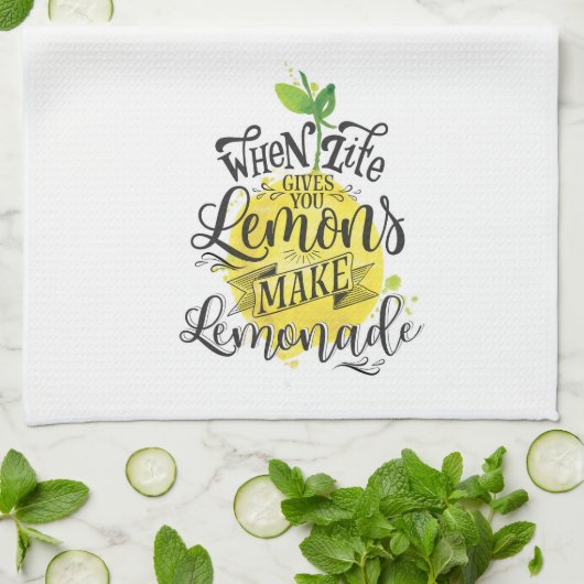 Wenn das Leben Ihnen Zitronen gibt, machen Sie Geschirrtuch (Gefaltet)