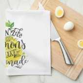 Wenn das Leben Ihnen Zitronen gibt, machen Sie Geschirrtuch (Viertel Falte)