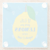 Wenn das Leben Ihnen Zitronen, ZupackenTequila und Glasuntersetzer (Rückseite)