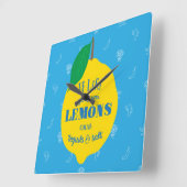 Wenn das Leben Ihnen Zitronen, ZupackenTequila und Quadratische Wanduhr (Winkel)