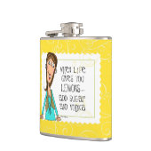 wenn das Leben Ihnen Zitronenflasche gibt Flachmann (Links)