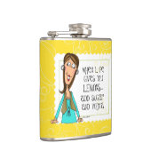 wenn das Leben Ihnen Zitronenflasche gibt Flachmann (Rechts)