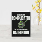 Wenn das Leben kompliziert wird, ist die Lösung im Karte (Gelbe Blume)