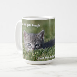 Wenn das Leben raue Katzenwelten bekommt Tasse