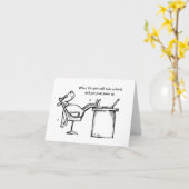 Wenn das Leben rutscht Karte (Gelbe Blume)