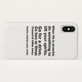 Wenn das Leben schwer ist Case-Mate iPhone Hülle (Rückseite (Horizontal))