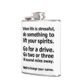 Wenn das Leben schwer ist Flachmann (Links)