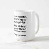 Wenn das Leben schwer ist Kaffeetasse (VorderseiteRechts)