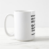 Wenn das Leben schwer ist Kaffeetasse (Links)