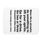 Wenn das Leben schwer ist Magnet (Horizontal)