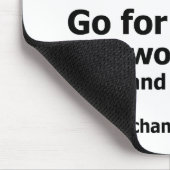 Wenn das Leben schwer ist Mousepad (Ecke)