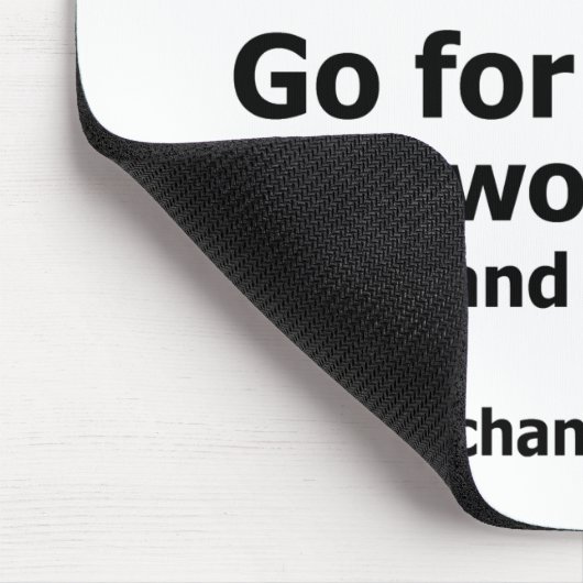 Wenn das Leben schwer ist Mousepad (Ecke)