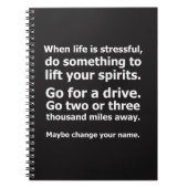 Wenn das Leben schwer ist Notizblock (Vorderseite)