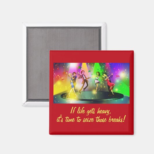 Wenn das Leben schwer wird Inspirationsmagneten (1 Magnet (Vorderseite/Rückseite)