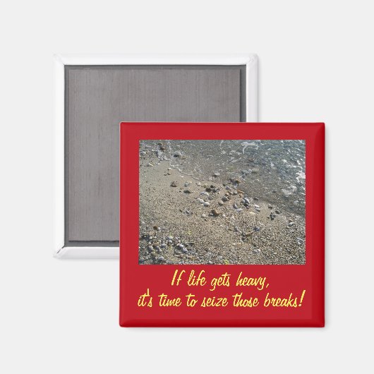 Wenn das Leben schwer wird Inspirationsmagneten (2 Magnet (Vorderseite/Rückseite)