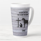 Wenn das Leben schwer wird, knien Milchtasse (Rechte Ecke)