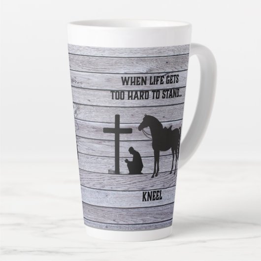 Wenn das Leben schwer wird, knien Milchtasse (Rechte Ecke)