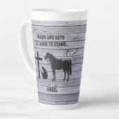 Wenn das Leben schwer wird, knien Milchtasse (Linke Ecke)