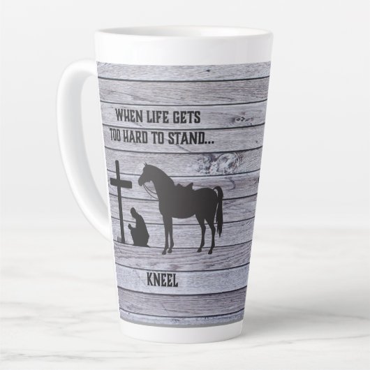 Wenn das Leben schwer wird, knien Milchtasse (Linke Ecke)