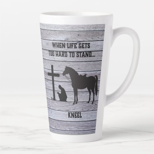 Wenn das Leben schwer wird, knien Milchtasse (Rechts)