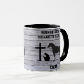 Wenn das Leben schwer wird, knien Tasse (VorderseiteRechts)