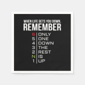 Wenn das Leben Sie das Motorrad runter bringt Serviette (Vorderseite)