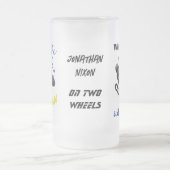 Wenn das Leben Sie eine Kurve maßgeschneiderte Gla Mattglas Bierglas (Mittel)